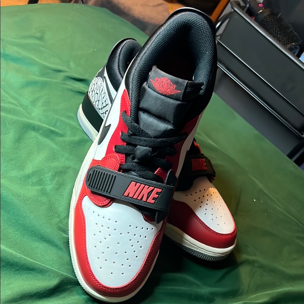 Nike Men’s Air Jordan Red and Black Sneakers